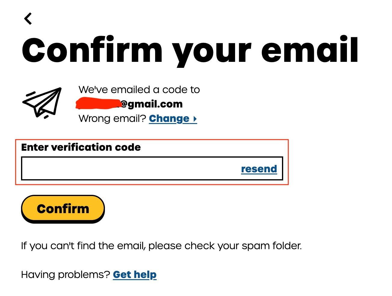 输入验证码确认